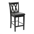 Kingfisher Lane 5 Piece Solid Wood Counter Height Dining Set in Black