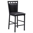 Kingfisher Lane 5 Piece Faux Marble Top Counter Height Dining Set in Black