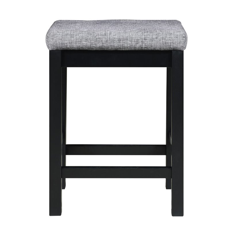 Kingfisher Lane 4 Piece Wood Counter Height Dining Set in Black