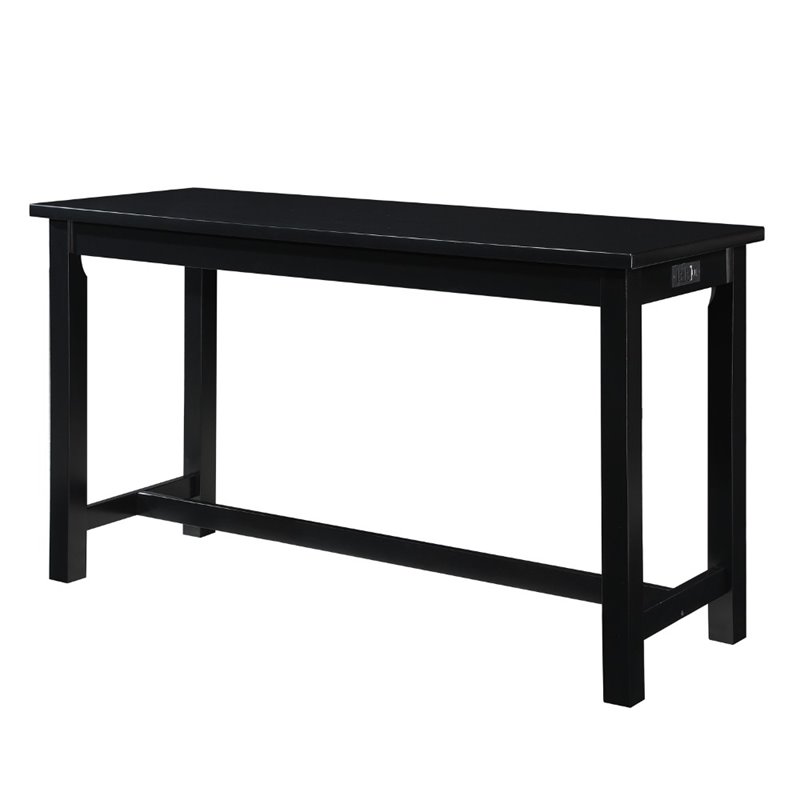 Kingfisher Lane 4 Piece Wood Counter Height Dining Set in Black