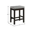 Kingfisher Lane 4 Piece Wood Counter Height Dining Set in Espresso