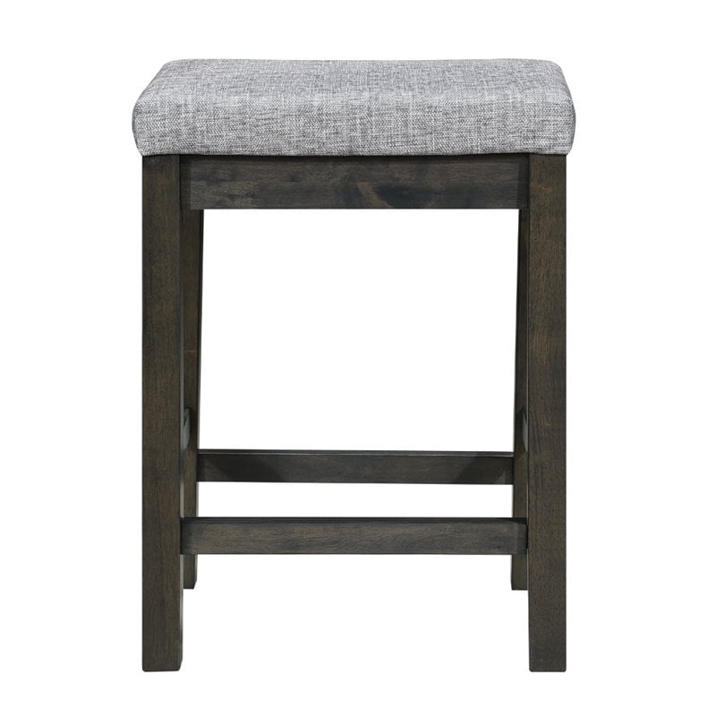 Kingfisher Lane 4 Piece Wood Counter Height Dining Set in Brownish Gray