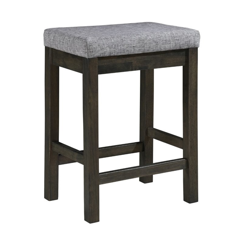 Kingfisher Lane 4 Piece Wood Counter Height Dining Set in Brownish Gray