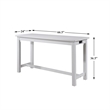 Kingfisher Lane 4 Piece Wood Counter Height Dining Set in White