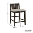 Kingfisher Lane 3 Piece Wood Counter Height Dining Set in Dark Cherry