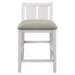 Kingfisher Lane 3 Piece Wood Counter Height Dining Set in Gray and White
