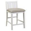 Kingfisher Lane 3 Piece Wood Counter Height Dining Set in Gray and White