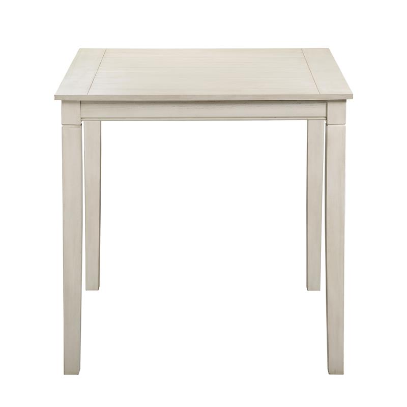 Kingfisher Lane Weathered Ivory Wood 5-Piece Counter Height Dining Set