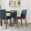Kingfisher Lane 5-Piece Dining Set with 4 Fabric Dining Chairs in Blue