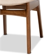 Kingfisher Lane Sand Walnut Brown Finished Wood 2-Piece Dining Chair Set