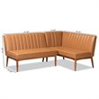 Kingfisher Lane Tan and Brown Finished Wood 2-Piece Dining Set