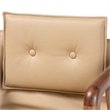 Kingfisher Lane Beige Leather and Brown Finished WoodDining Chair Set