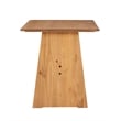 Kingfisher Lane Modern Pine Wood Corner Dining Nook Set in Natural