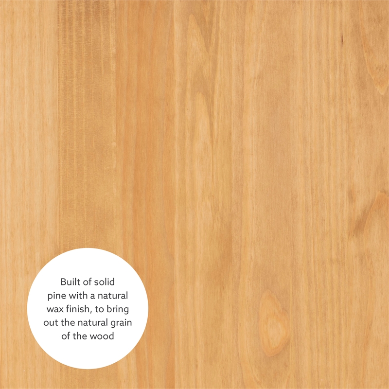 Kingfisher Lane Modern Pine Wood Corner Dining Nook Set in Natural