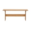 Kingfisher Lane Modern Pine Wood Corner Dining Nook Set in Natural