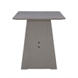 Kingfisher Lane Modern Pine Wood Corner Dining Nook Set in Gray