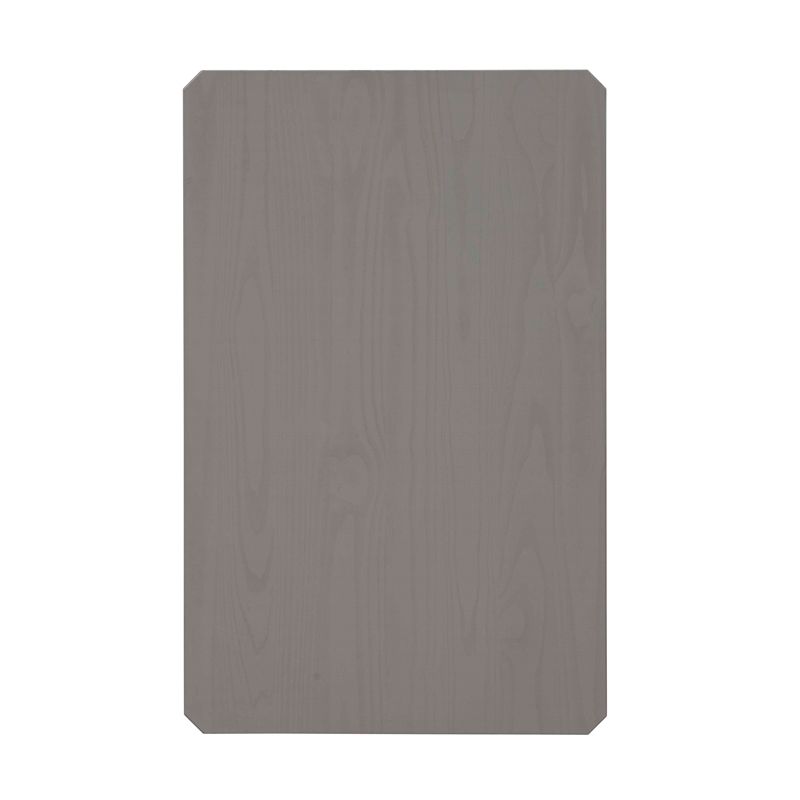 Kingfisher Lane Modern Pine Wood Corner Dining Nook Set in Gray