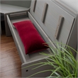 Kingfisher Lane Modern Pine Wood Corner Dining Nook Set in Gray