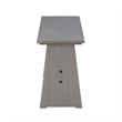 Kingfisher Lane Modern Pine Wood Corner Dining Nook Set in Gray