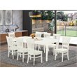 Kingfisher Lane Modern 9-piece Wood Kitchen Set in Linen White
