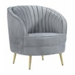 Kingfisher Lane 3-Piece Contemporary Velvet Camel Back Sofa Set in Gray