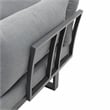Kingfisher Lane Modular Teak Solid Wood Sectional Sofa in Natural/Gunmetal