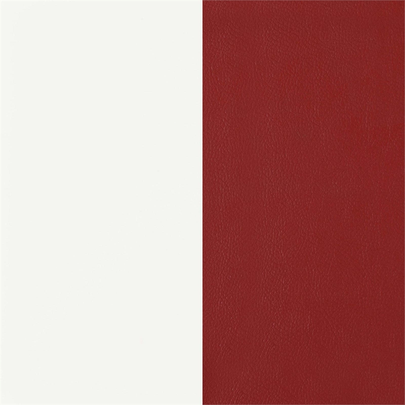 Kingfisher Lane 5-Piece Contemporary Metal Round Dining Set in Chrome and Red