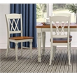 Kingfisher Lane Rectangular Dining Table and Four Double X-back Chairs