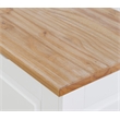 Kingfisher Lane Backless Wood Two Tone Breakfast Nook in Natural and White
