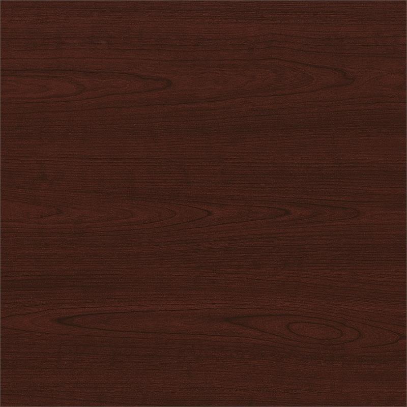 Kingfisher Lane Modern L Shaped Computer Desk in Harvest Cherry
