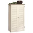 Kingfisher Lane Contemporary Craft Armoire in Antique White Finish