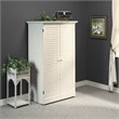 Kingfisher Lane Contemporary Craft Armoire in Antique White Finish
