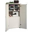 Kingfisher Lane Contemporary Craft Armoire in Antique White Finish