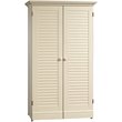 Kingfisher Lane Contemporary Craft Armoire in Antique White Finish