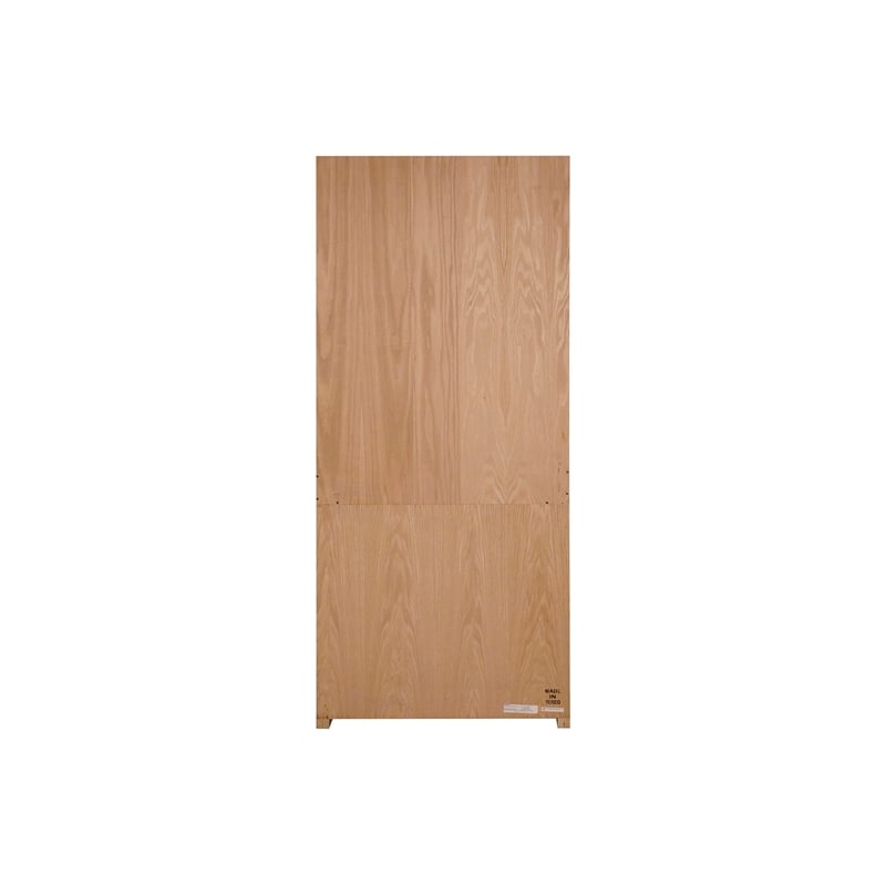 Kingfisher Lane Modern Wood Bookcase With Lower Doors Natural
