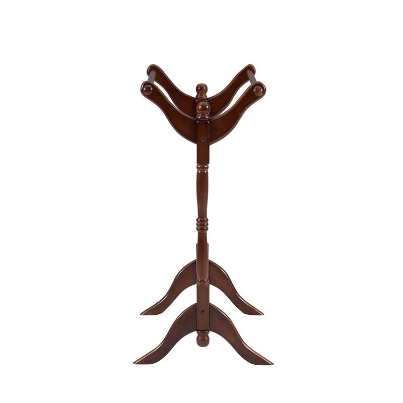 Kingfisher Lane Contemporary Heirloom Wood Blanket Rack in Cherry