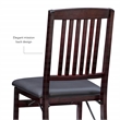 Kingfisher Lane Set of Two Wood Mission Back Dining Chair in Merlot