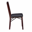 Kingfisher Lane Set of Two Wood Mission Back Dining Chair in Merlot