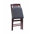 Kingfisher Lane Set of Two Wood Mission Back Dining Chair in Merlot