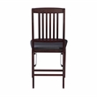 Kingfisher Lane Set of Two Wood Mission Back Dining Chair in Merlot