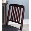 Kingfisher Lane Set of Two Wood Mission Back Dining Chair in Merlot