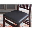 Kingfisher Lane Set of Two Wood Mission Back Dining Chair in Merlot