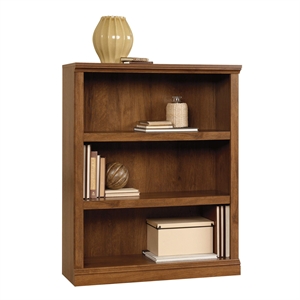 Kingfisher Lane Contemporary 3 Shelf Bookcase in Oiled Oak Finish