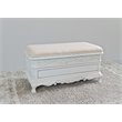 Kingfisher Lane Contemporary Storage Trunk Bench in Antique White