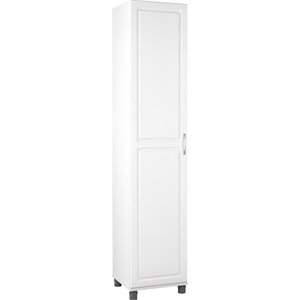 Kingfisher Lane Contemporary Engineered Wood 16&quot Cabinet in White
