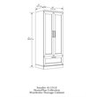 Kingfisher Lane Engineered Wood Wardrobe Armoire in Dakota Oak Finish