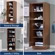 Kingfisher Lane Engineered Wood Storage Cabinet in Sienna Oak Finish