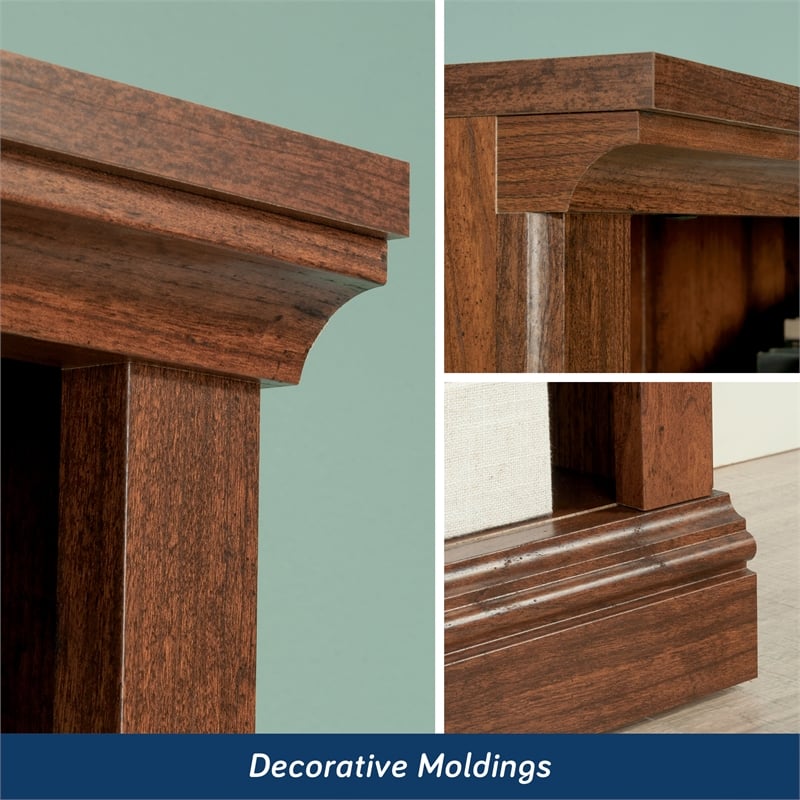 Kingfisher Lane Engineered Wood 5 Shelf Bookcase in Washington Cherry