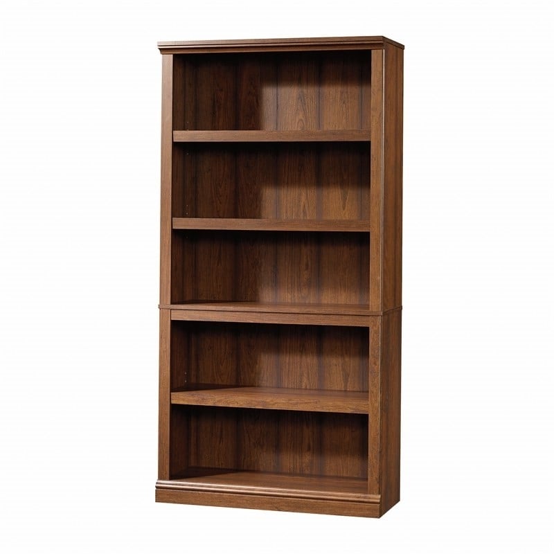 Kingfisher Lane Engineered Wood 5 Shelf Bookcase in Washington Cherry