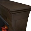 Kingfisher Lane Contemporary Electric Fireplace in Dark Walnut
